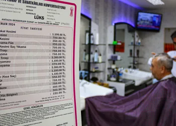‘Lüks’ tarifedeki berberler bin 100 lira