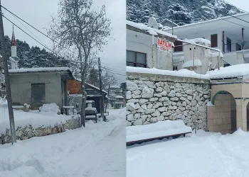 Toroslar’a yağan kar sevinci