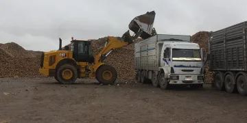 Kış ayında şeker pancarı nakliyesi mesaisi