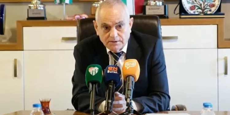 Bursaspor Başkanı Recep Günay: “120 milyon TL faiz ödüyoruz”