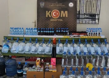 Hatay’da sahte alkol operasyonu: 2 gözaltı