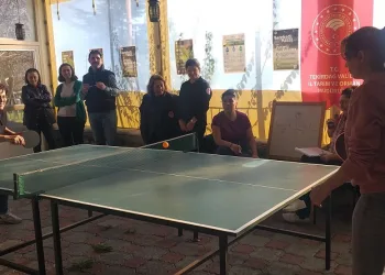Su farkındalığı için masa tenisi turnuvası düzenlendi