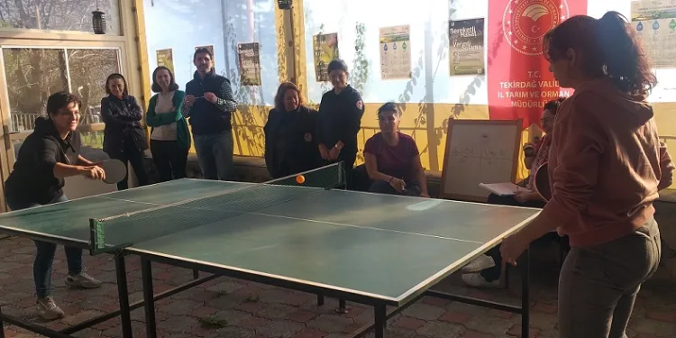 Su farkındalığı için masa tenisi turnuvası düzenlendi