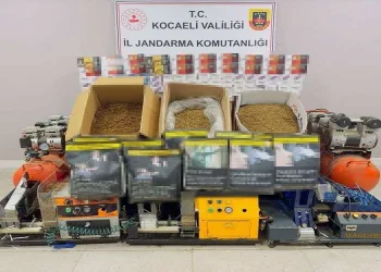 Kocaeli’de gümrük kaçağı 48 bin dolu ve boş makaron ele geçirildi