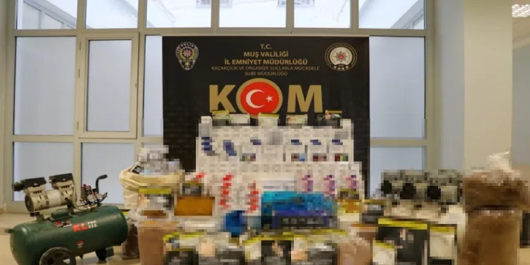 Bandrolsüz sigara ve tütün ürünleri ele geçirildi
