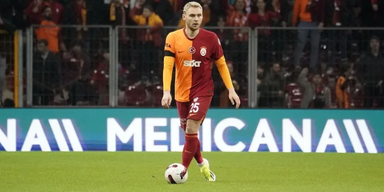 Victor Nelsson bu sezonki ilk gol sevincini yaşadı
