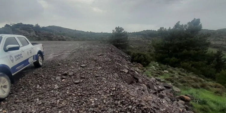 Zabıta ekipleri hafriyat denetiminde