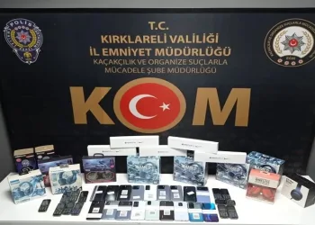 Babaeski’de kaçak elektronik eşya operasyonu