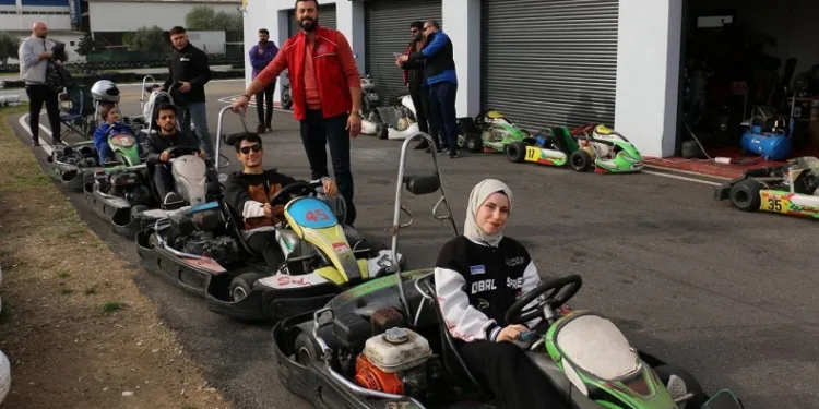 Nazilli go-kart pistinde gençler yarıştı