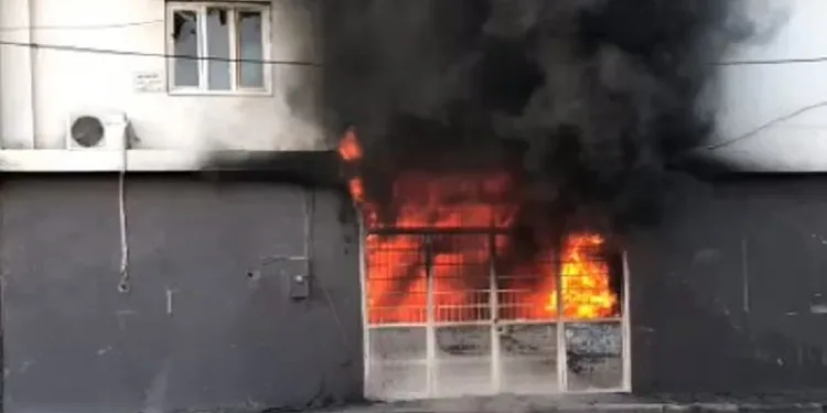 Adana’da atölye yangını