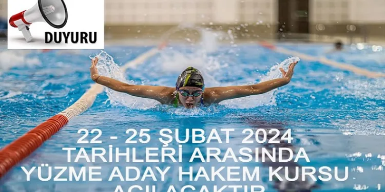 Kayseri’de Yüzme Aday Hakem Kursu açılacak