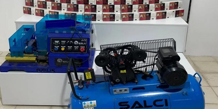8 bin makaron ele geçirildi