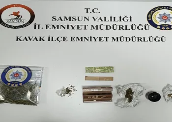 Samsun’da bir kişi uyuşturucuyla yakalandı