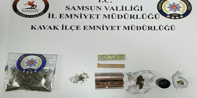 Samsun’da bir kişi uyuşturucuyla yakalandı