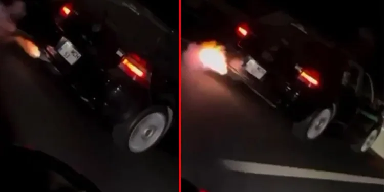 Bursa’da abartı egzoz ile gezen şahıs, polisten kaçamadı