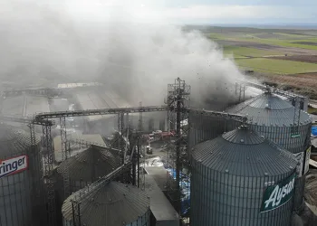 Edirne’de sıvı yağ fabrikasında yangın