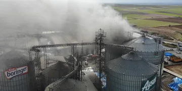 Edirne’de sıvı yağ fabrikasında yangın