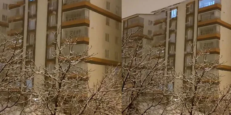 Çatıdan düşen kar kütlelerine dikkat