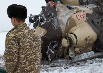Kırgızistan’da askeri helikopter düştü