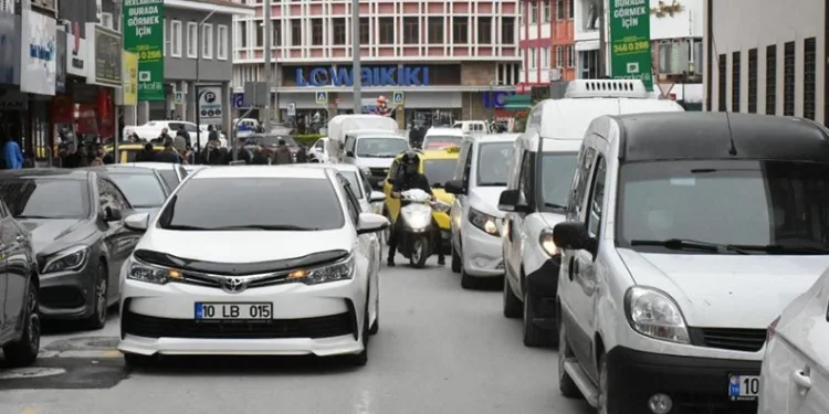Balıkesir’de Ocak ayında araç sayısı 590 bin oldu