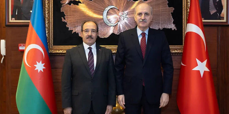 TBMM Başkanı Kurtulmuş, Türkiye’nin Bakü Büyükelçiliğini ziyaret etti