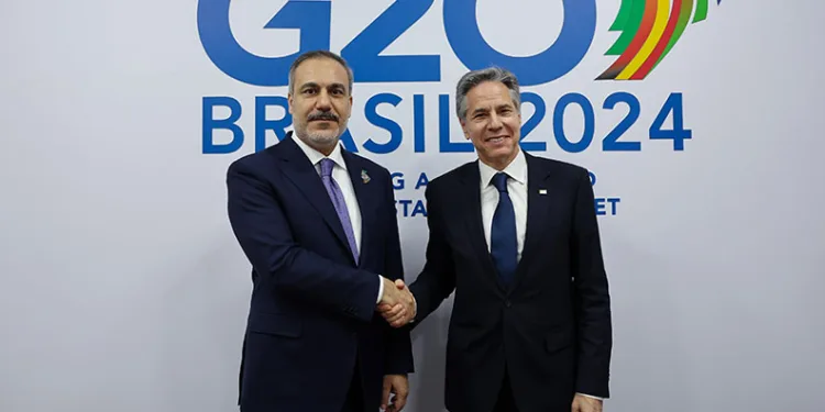 Fidan, ABD Dışişleri Bakanı Blinken ile bir araya geldi