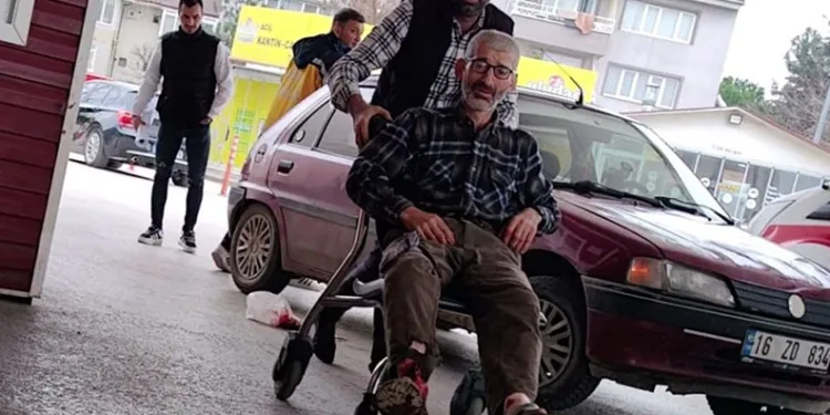 Bursa’da odun kesen adam testereyle bacağını kesti