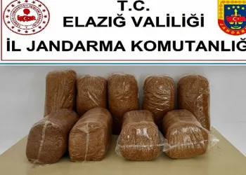 Elazığ’da 45 kilo kaçak tütün ele geçirildi