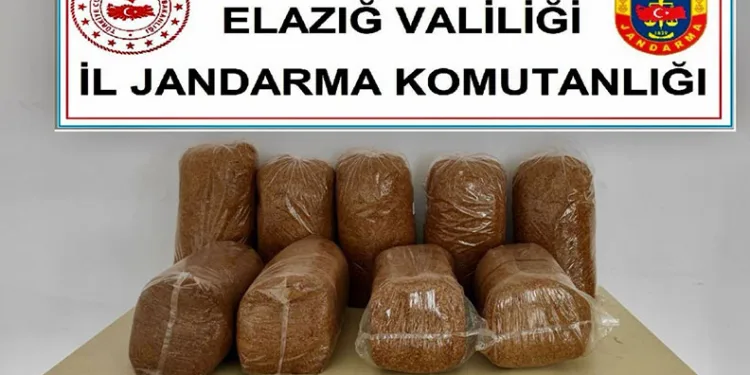 Elazığ’da 45 kilo kaçak tütün ele geçirildi