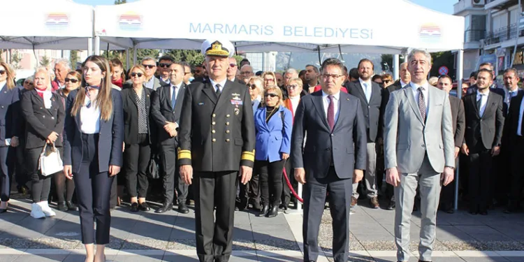 Atatürk’ün Marmaris’e gelişinin 89.yıldönümü törenle kutlandı