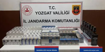 Yozgat’ta yolcu otobüsünde kaçak sigara ve alkol ele geçirildi