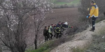 Otomobil şarampole yuvarlandı: 1 yaralı