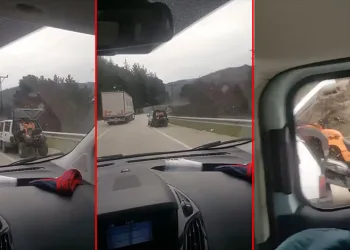 Bursa’da trafikte tehlikeli taşımacılık