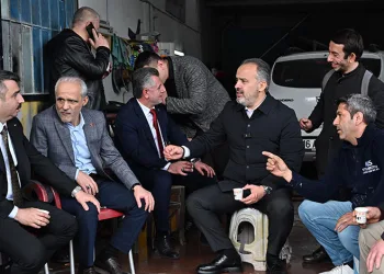 Alinur Aktaş Otosansit esnafını dinledi