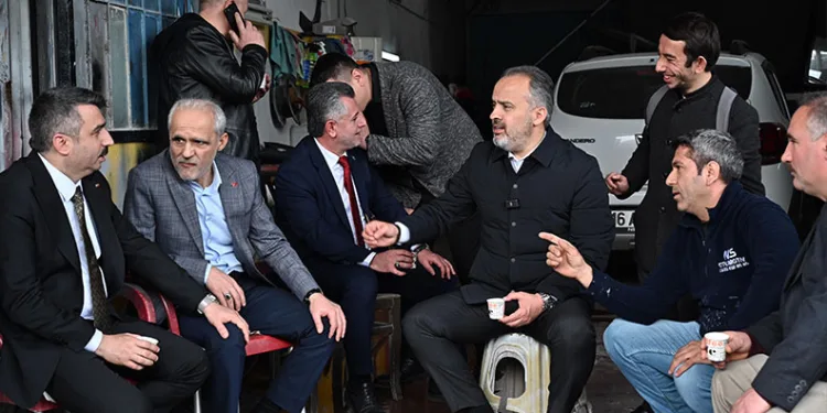 Alinur Aktaş Otosansit esnafını dinledi
