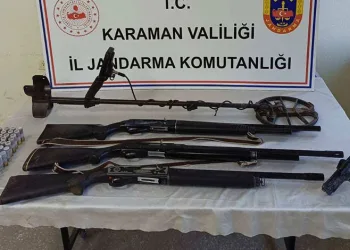 Karaman’da çalıntı ve kaçak silah operasyonu