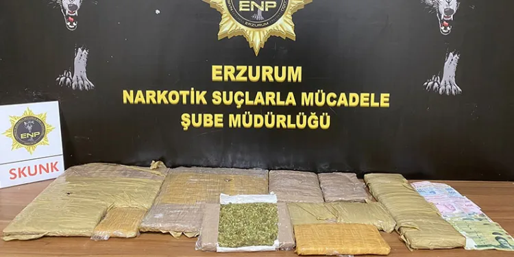 Erzurum’da uyuşturucu operasyonu