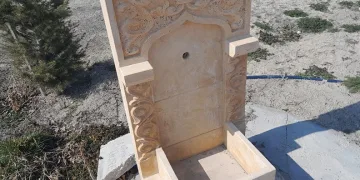 Mezarlıktaki çeşmelerin muslukları çalındı