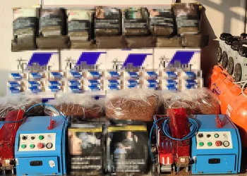 Kocaeli’de on binlerce makaron ele geçirildi
