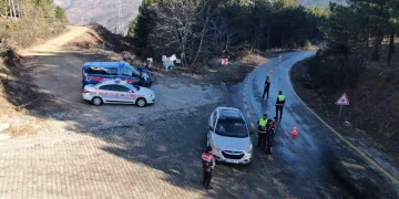 Jandarma’dan havadan trafik denetimi