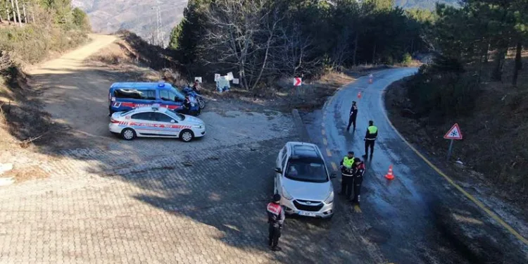 Jandarma’dan havadan trafik denetimi