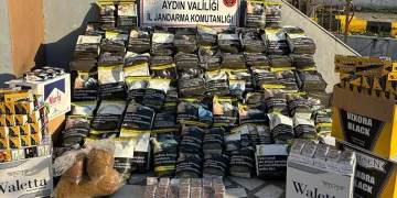 Aydın’da 115 bin adet makaron ele geçirildi
