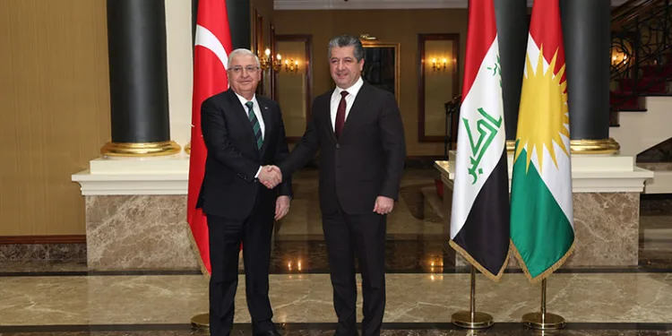 Milli Savunma Bakanı Güler, IKBY Başbakanı Mesrur Barzani ile görüştü