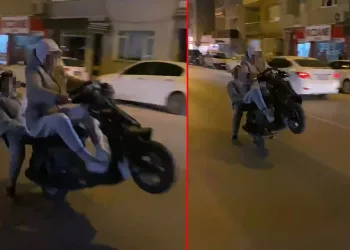 Motosiklet sürücüsünün ölümle imtihanı