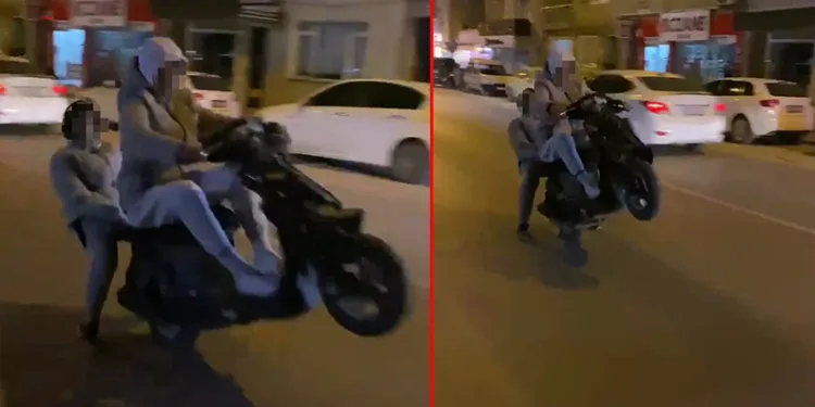 Motosiklet sürücüsünün ölümle imtihanı