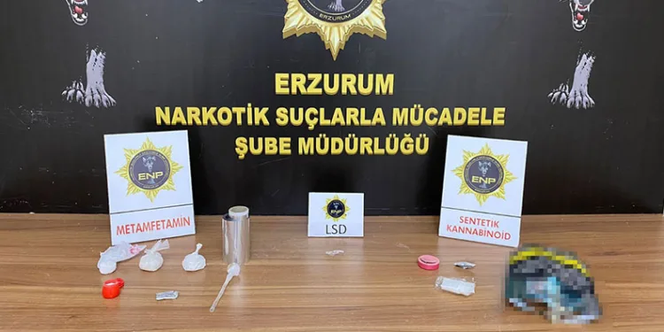 Erzurum’da uyuşturucu operasyonu