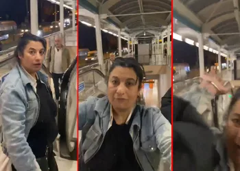 Bursa’da metroya alkollü binen kadın, yolculara saldırdı