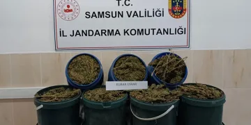 Samsun’da 17 kilo 700 gram uyuşturucu ele geçirildi