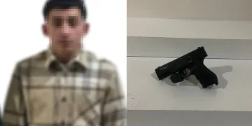 Asker eğlencesi konvoyunda motosiklet üzerinde havaya ateş açtı