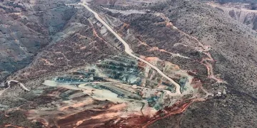Maden sahası toprak kaymasından önce böyle görüntülendi